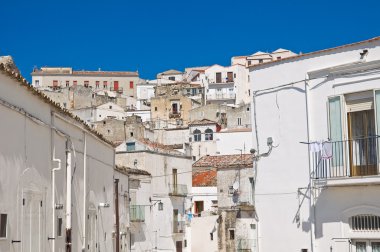 monte sant'angelo panoramik manzaralı. Puglia. İtalya.