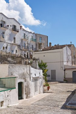 alleyway. Monte sant'angelo. Puglia. İtalya.