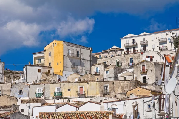 Panoramatický pohled na monte sant'angelo. Puglia. Itálie. — Stock fotografie