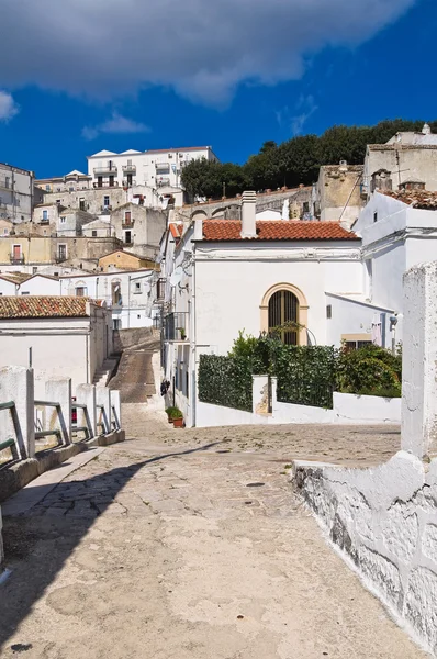 Alleyway. Monte sant'angelo. Puglia. İtalya. — Stok fotoğraf