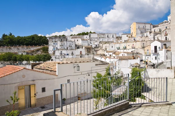 Panoramiczny widok na monte Sant'Angelo. Puglia. Włochy. — Zdjęcie stockowe