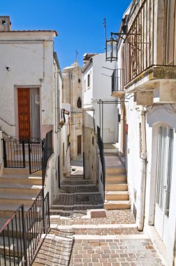 alleyway. Monte sant'angelo. Puglia. İtalya.