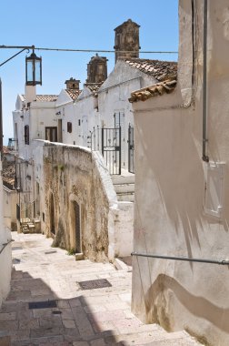 alleyway. Monte sant'angelo. Puglia. İtalya.