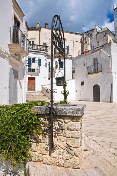 Steegje. Monte sant'angelo. Puglia. Italië. — Stockfoto