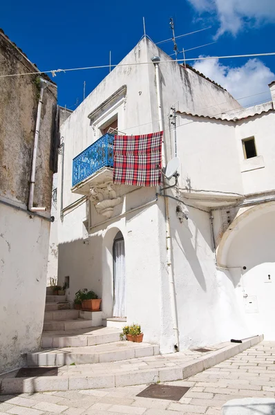 Gasse. monte sant 'angelo. Apulien. Italien. — Stockfoto