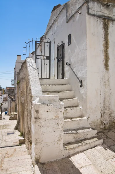 Alleyway. Monte sant'angelo. Puglia. İtalya. — Stok fotoğraf