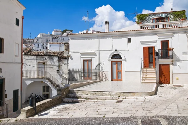 Callejuela. Monte Sant 'Angelo. Puglia. Italia . —  Fotos de Stock