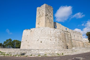 monte sant'angelo Kalesi. Puglia. İtalya.