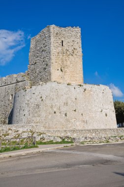 monte sant'angelo Kalesi. Puglia. İtalya.