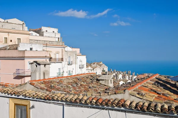 Panoramatický pohled na monte sant'angelo. Puglia. Itálie. — Stock fotografie
