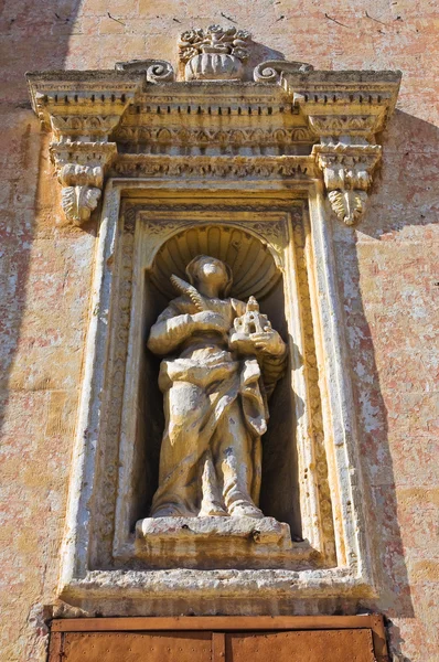 Kostel madonna del carmine. manduria. Puglia. Itálie. — Stock fotografie