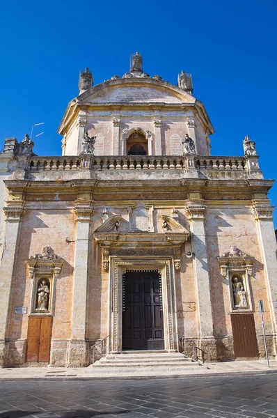 Kyrkan av madonna del carmine. Manduria. Puglia. Italien. — Stockfoto