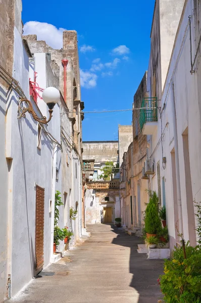 Steegje. Maruggio. Puglia. Italië. — Stockfoto