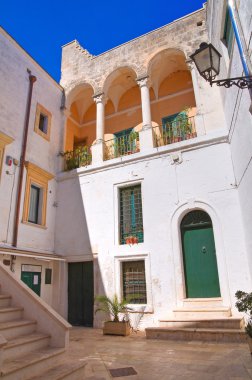 tarihi Saray. manduria. Puglia. İtalya.