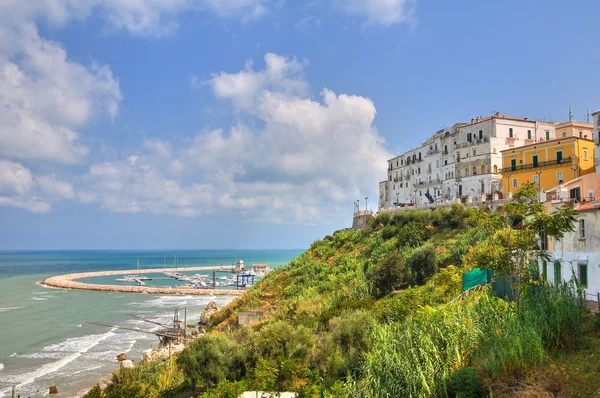 Panoramiczny widok z rodi garganico. Puglia. Włochy. — Zdjęcie stockowe