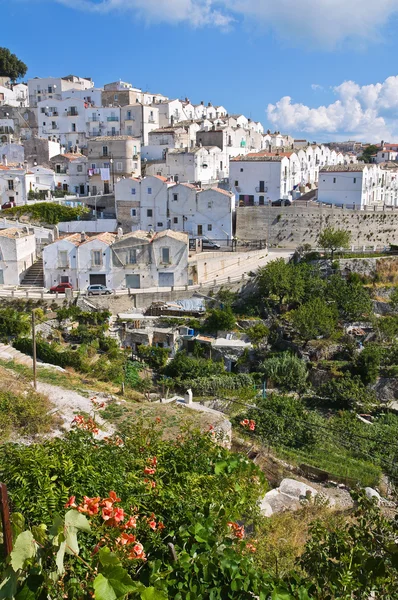 Panoramisch zicht van monte sant'angelo. Puglia. Italië. — Stockfoto