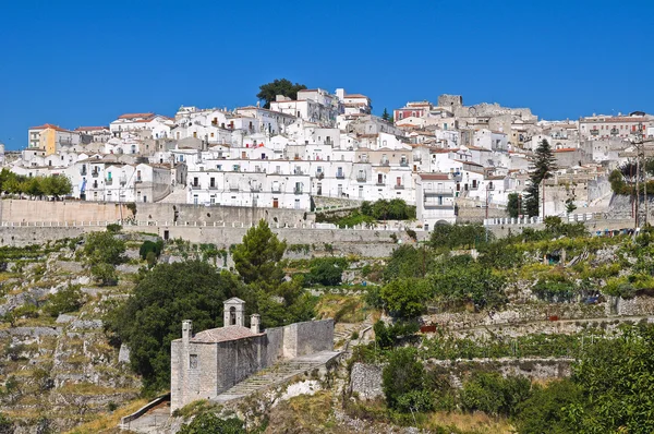 Panoramautsikt över monte sant'angelo. Puglia. Italien. — Stockfoto