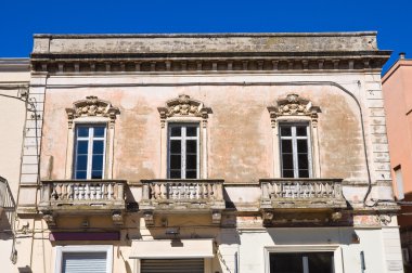 tarihi Saray. manduria. Puglia. İtalya.