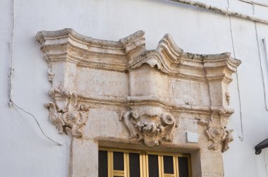 Tarihi saray. Noci. Puglia. İtalya.