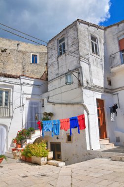 alleyway. Monte sant'angelo. Puglia. İtalya.