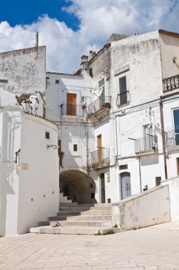 alleyway. Monte sant'angelo. Puglia. İtalya.
