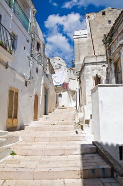 alleyway. Monte sant'angelo. Puglia. İtalya.
