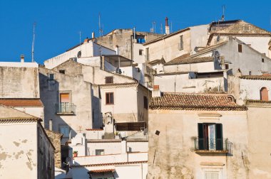 monte sant'angelo panoramik manzaralı. Puglia. İtalya.