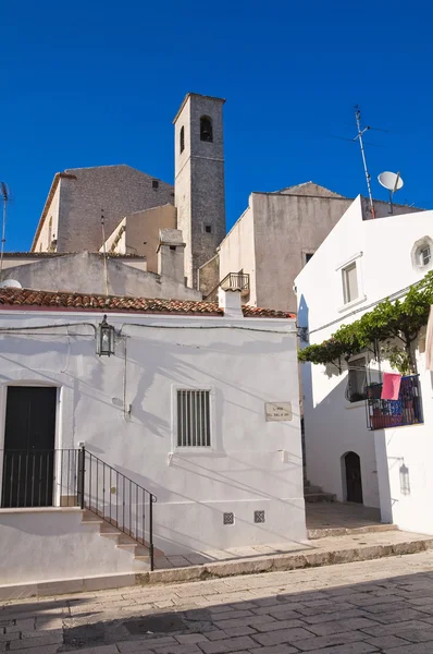 Alleyway. Monte sant'angelo. Puglia. İtalya. — Stok fotoğraf