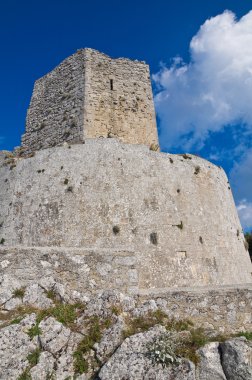 monte sant'angelo Kalesi. Puglia. İtalya.