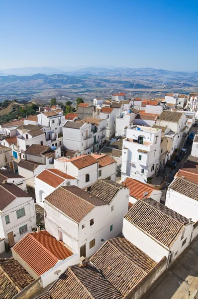 Panoramic view of Pisticci. Basilicata. Italy. — Stock Photo, Image