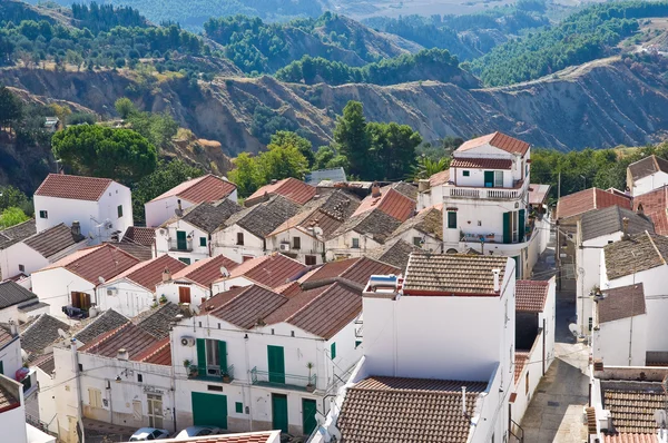 Panoramic view of Pisticci. Basilicata. Italy. — Stock Photo, Image