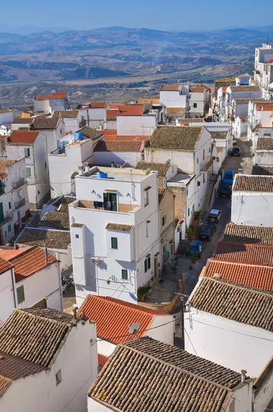 Panoramic view of Pisticci. Basilicata. Italy. — Stock Photo, Image