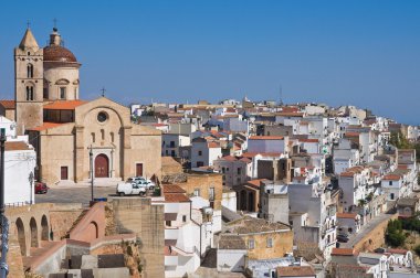 pisticci panoramik manzaralı. Basilicata. İtalya.