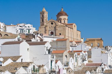 pisticci panoramik manzaralı. Basilicata. İtalya.