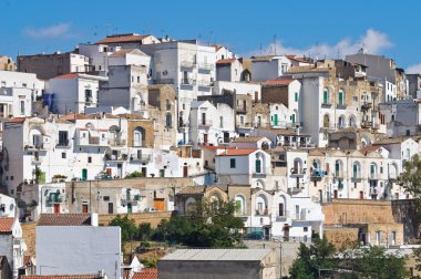 pisticci panoramik manzaralı. Basilicata. İtalya.