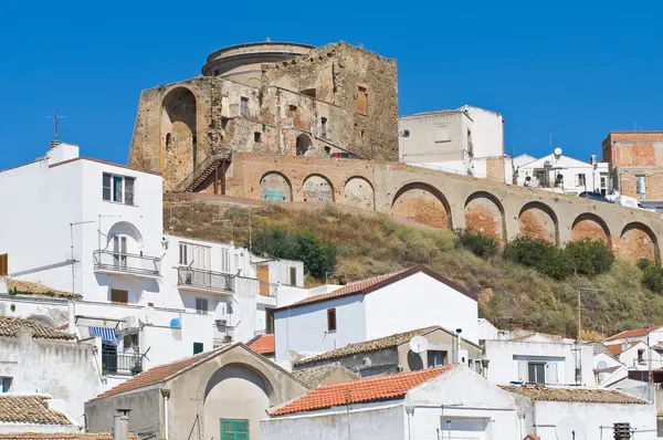 Panoramatický pohled na pisticci. Basilicata. Itálie. — Stock fotografie