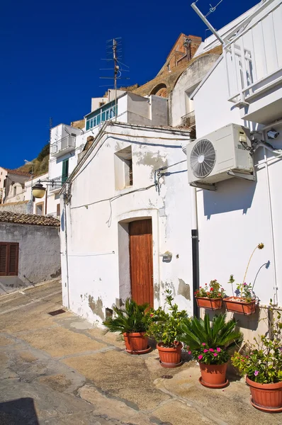 Uličky. Pisticci. Basilicata. Itálie. — Stock fotografie