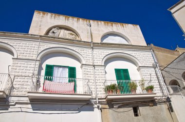 tarihi Saray. Pisticci. Basilicata. İtalya.