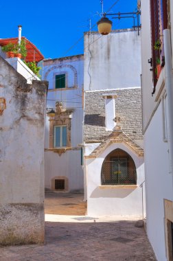 Adak aedicula del crocifisso talameo. Noci. Puglia. İtalya.