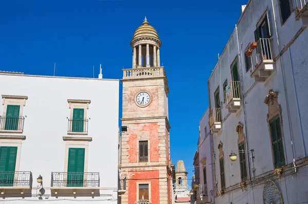 Clocktower. Noci. Puglia. Italy. — Stock Photo, Image