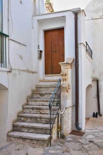 Gasse. Noci. Apulien. Italien. — Stockfoto