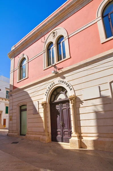 Town Hall Building. Noci. Puglia. Italy. — Stock Photo, Image