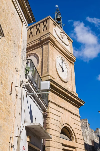 시계탑입니다. manduria입니다. 풀리아입니다. 이탈리아. — 스톡 사진