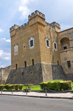 Norman swabian castle. Mesagne. Puglia. İtalya.
