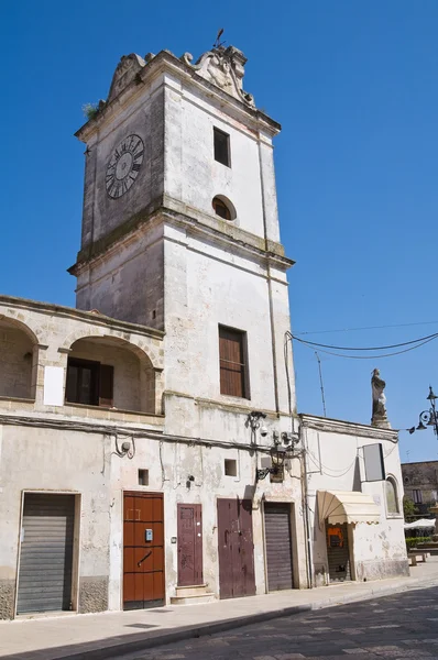 Klocktornet. Francavilla fontana. Puglia. Italien. — Stockfoto