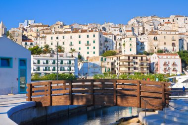 rodi garganico panoramik manzaralı. Puglia. İtalya.