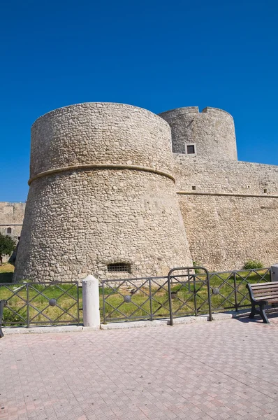 Angevine-Danube-swabian κάστρο. Manfredonia. Puglia. Ιταλία. — Φωτογραφία Αρχείου