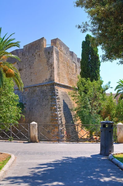 Angevine-swabian hrad. Manfredonia. Puglia. Itálie. — Stock fotografie