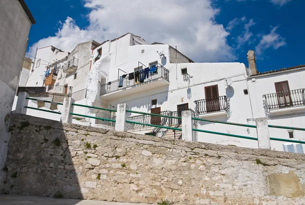 Folyosóját. Monte sant'angelo. Puglia. Olaszország. — Stock Fotó