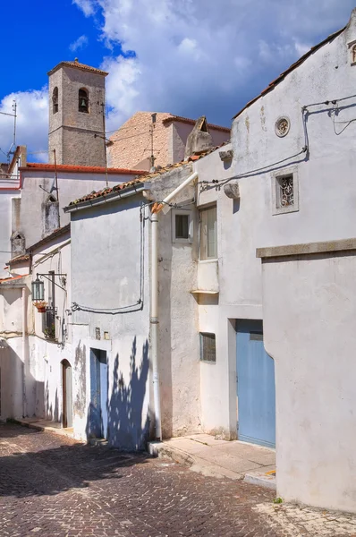 Callejuela. Monte Sant 'Angelo. Puglia. Italia . —  Fotos de Stock